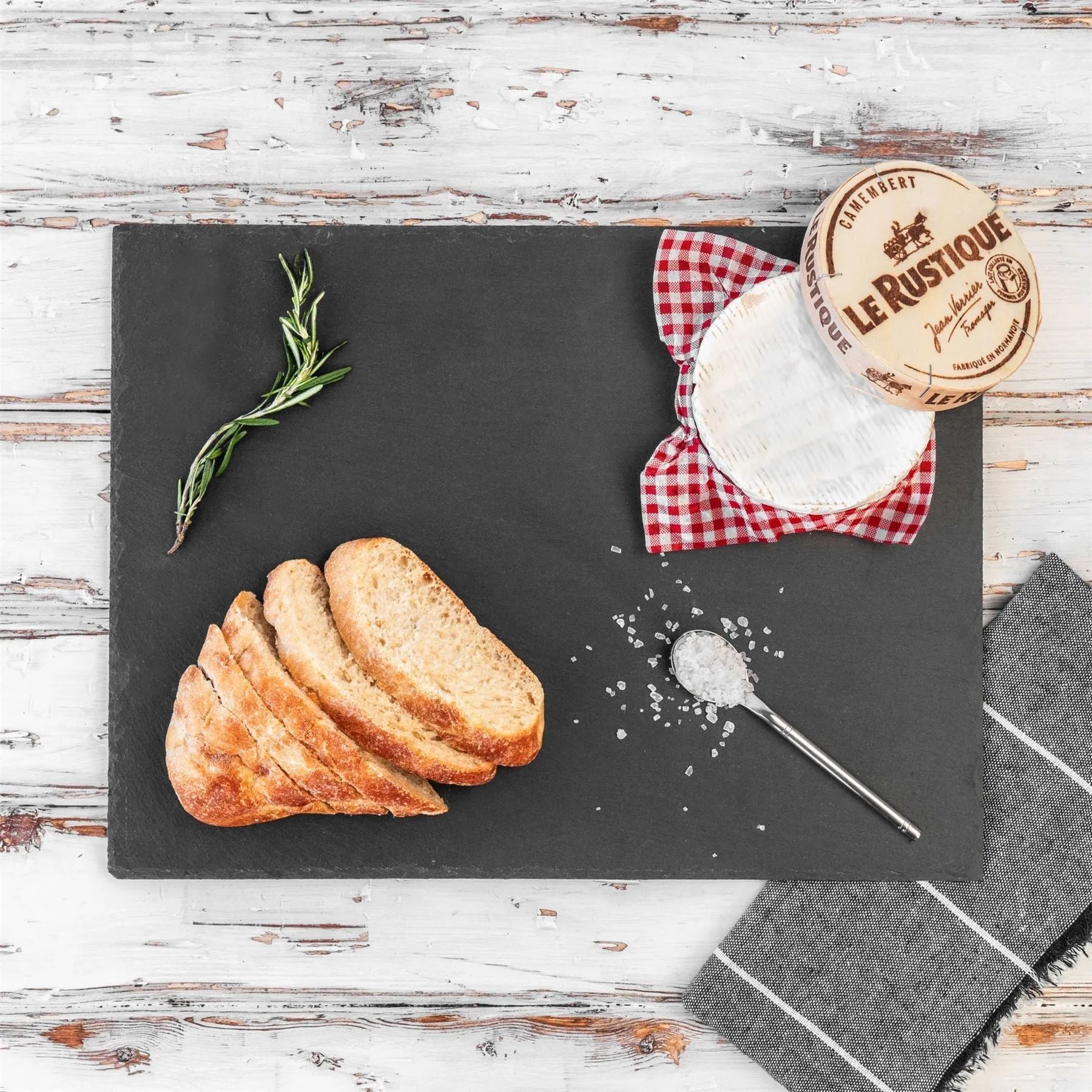 30cm x 20cm Rectangular Slate Placemats - Pack of Six - By Argon Tableware