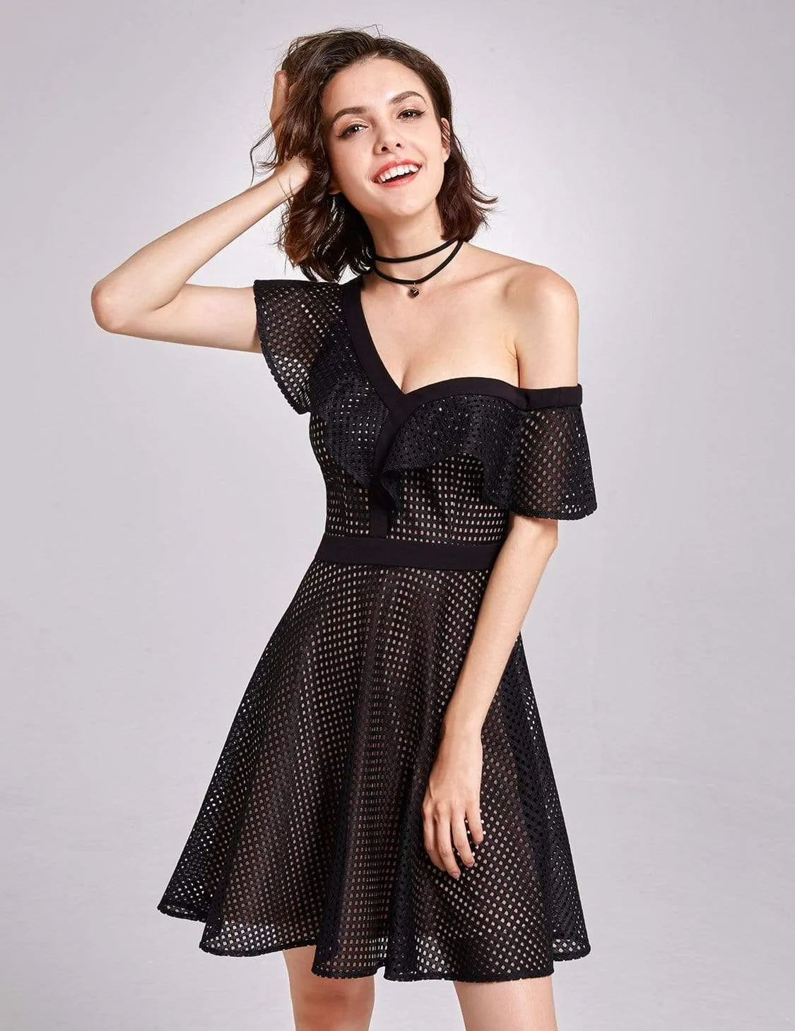 Alisa Pan One Shoulder Party Dress