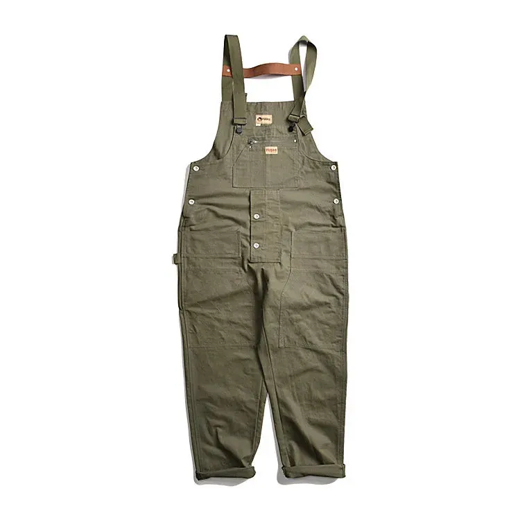 Amekaji Multi-pocket Overalls Retro Casual Loose Baggy Cargo Pants