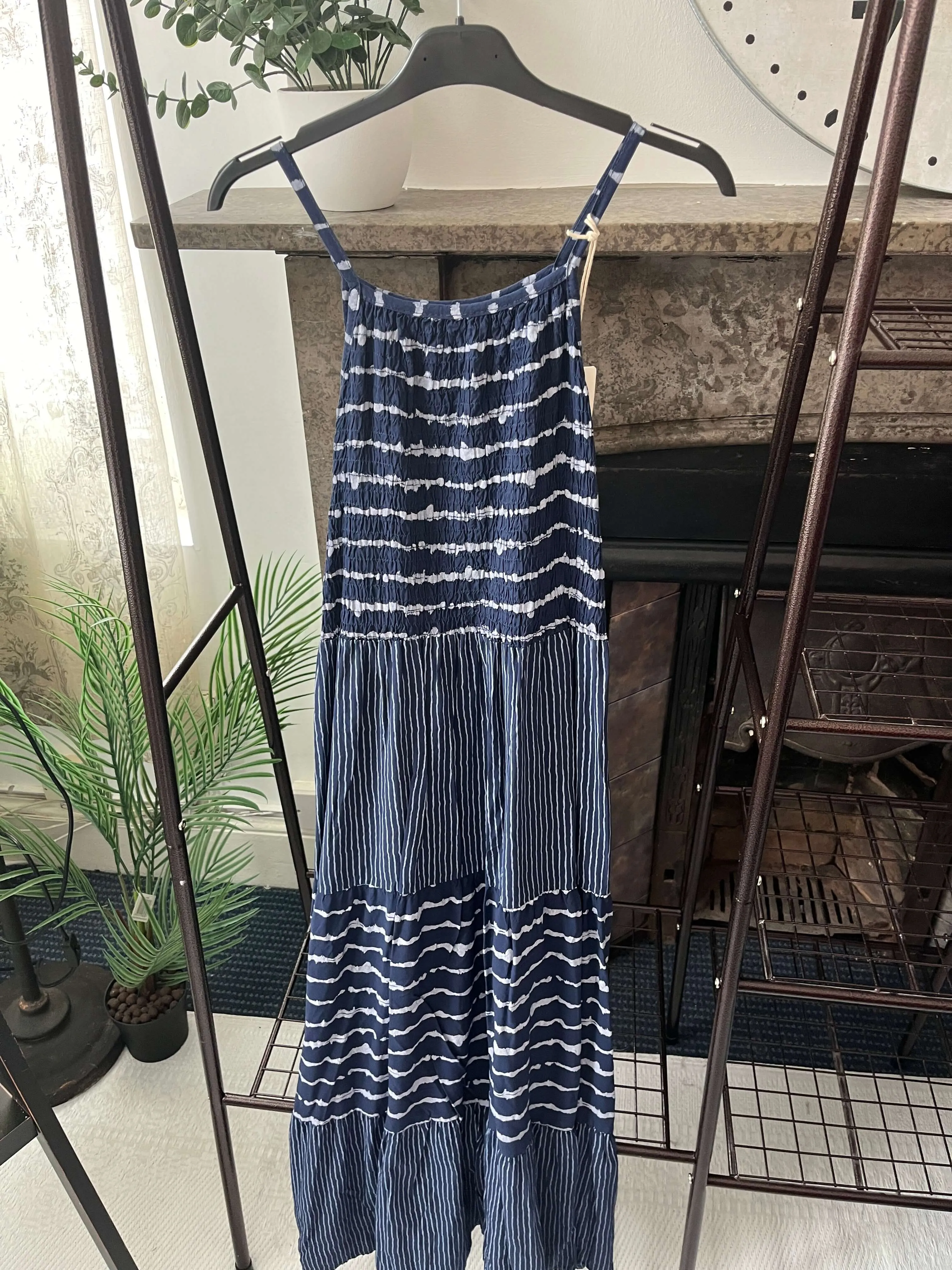 Annalise Stripe Strappy Maxi Sundress