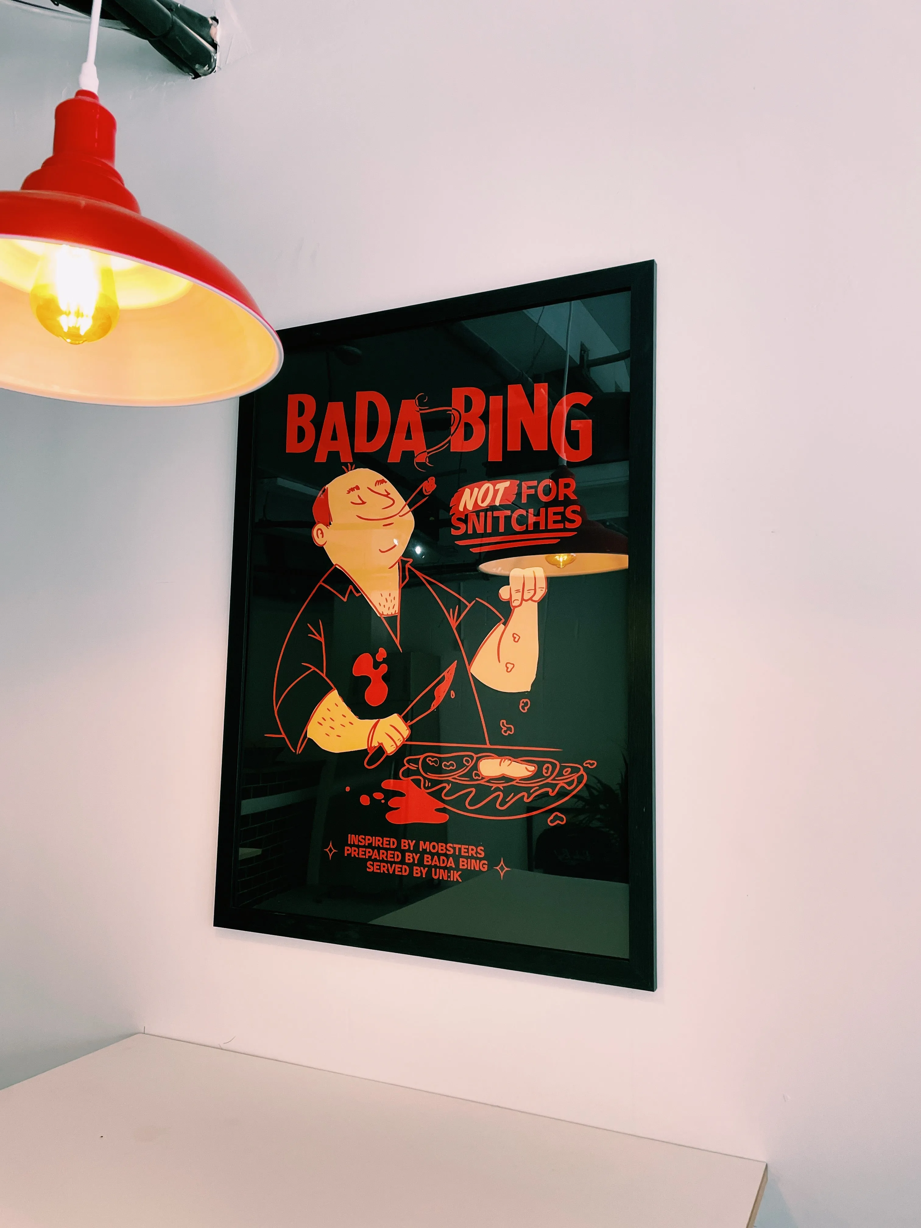 Bada Bing x UN:IK 'Snitches' Print - Black