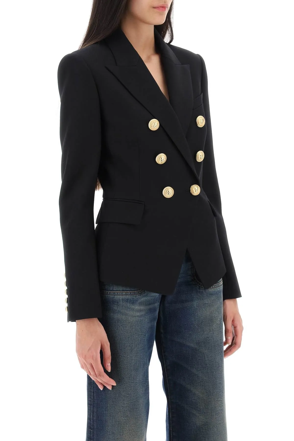 Balmain double-breasted jacket in wool