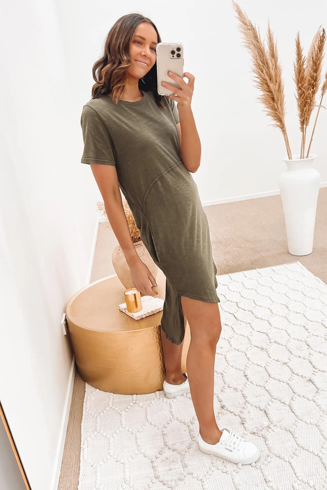 Bayley Acid Dress Khaki