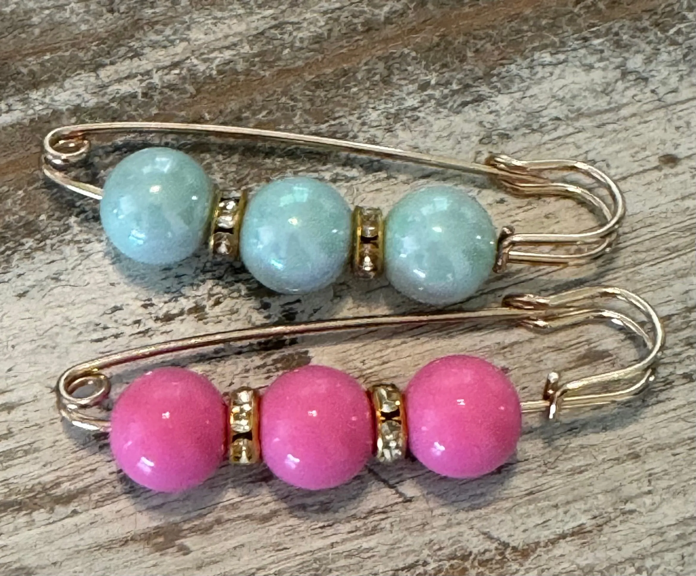 Bubblegum Bead Hat Pins