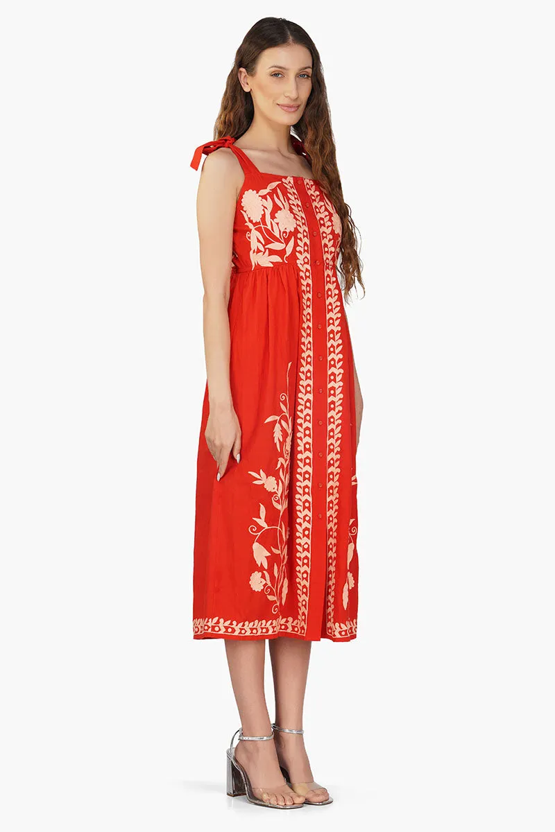 Clara Embroidered Dress