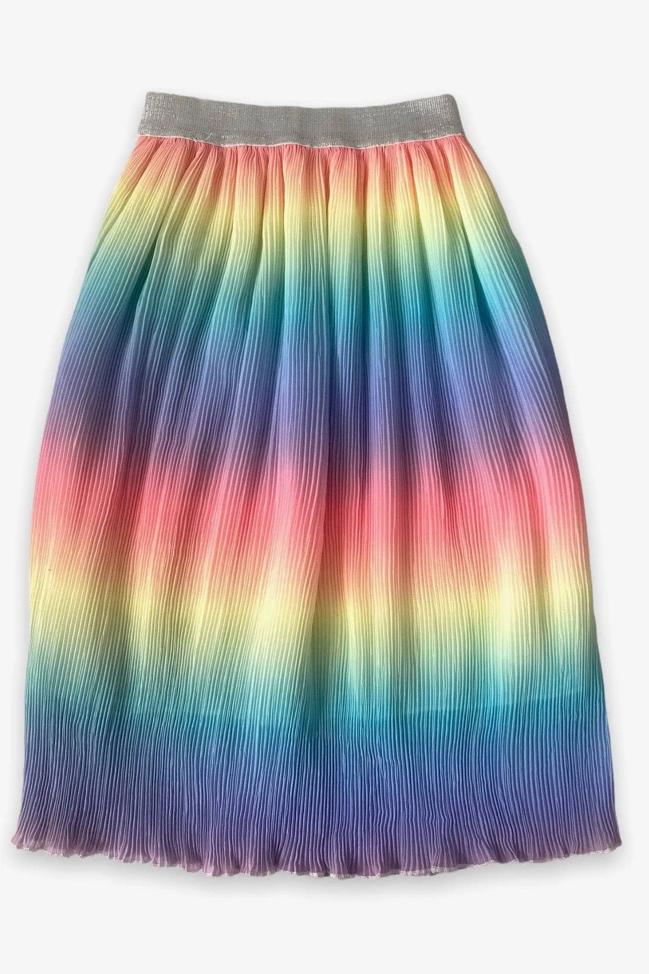 Crinkle Ombre Midi Skirt