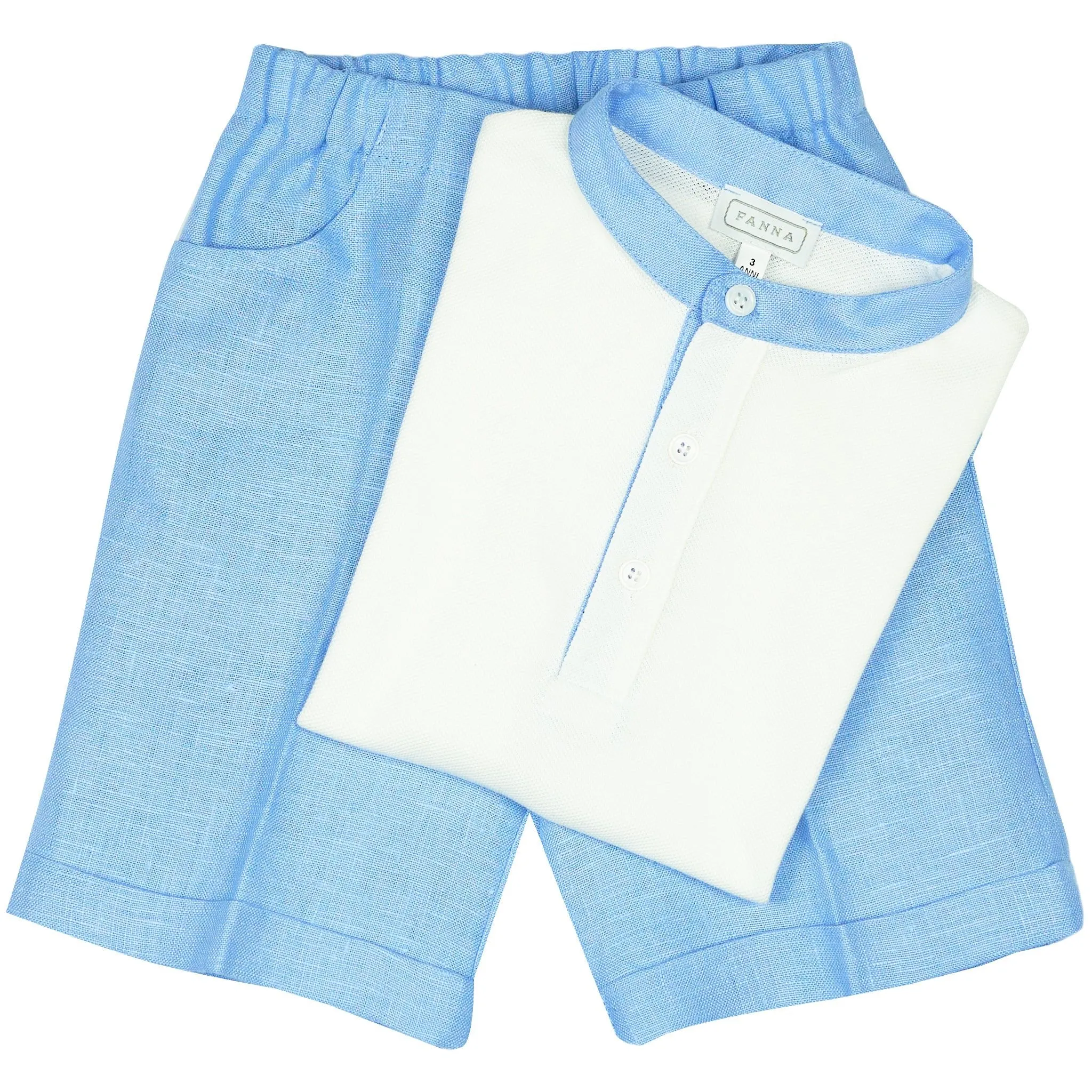 Emi Boy Polo - Light Blue