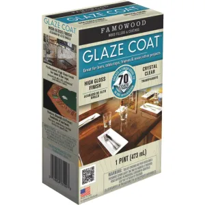 FAMOWOOD GLAZE COAT 16 Oz. High-Gloss Pour On Finish