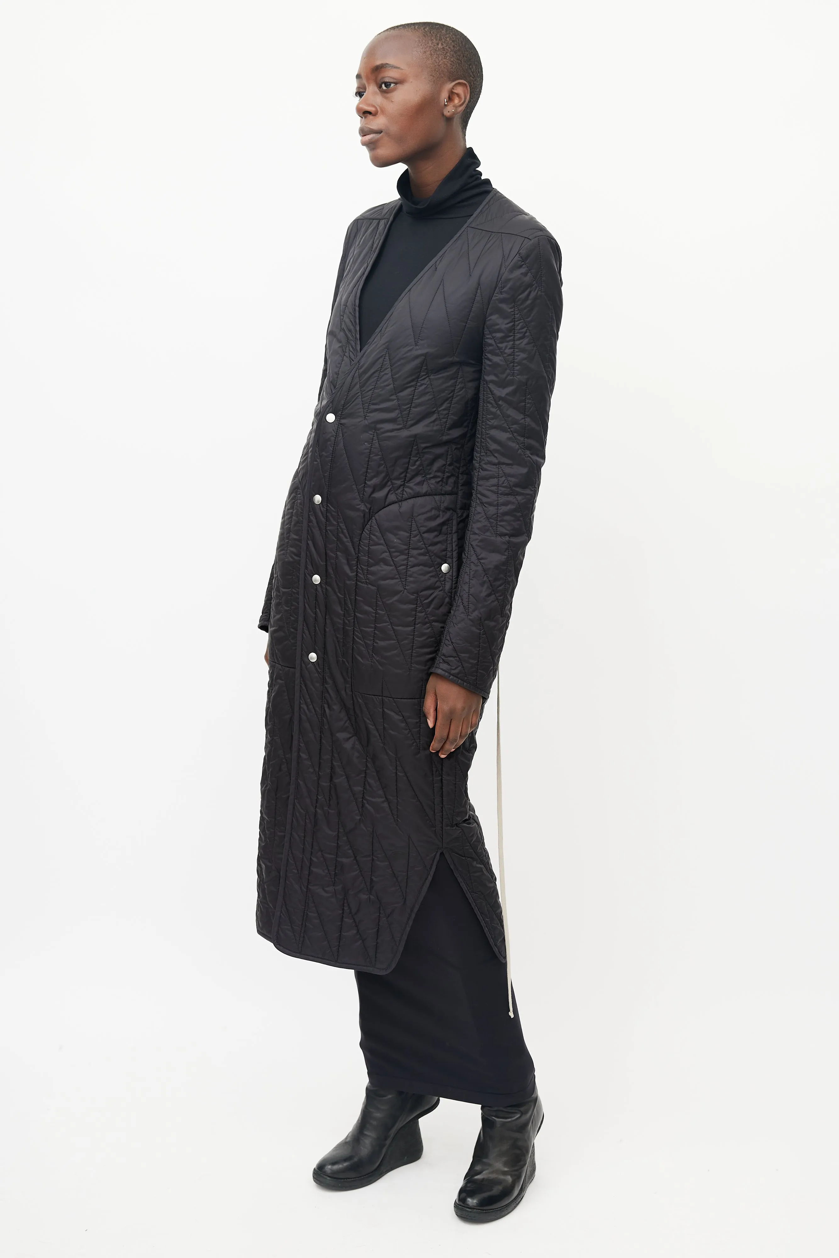 FW 2019 Black Quilted Puffer Coat