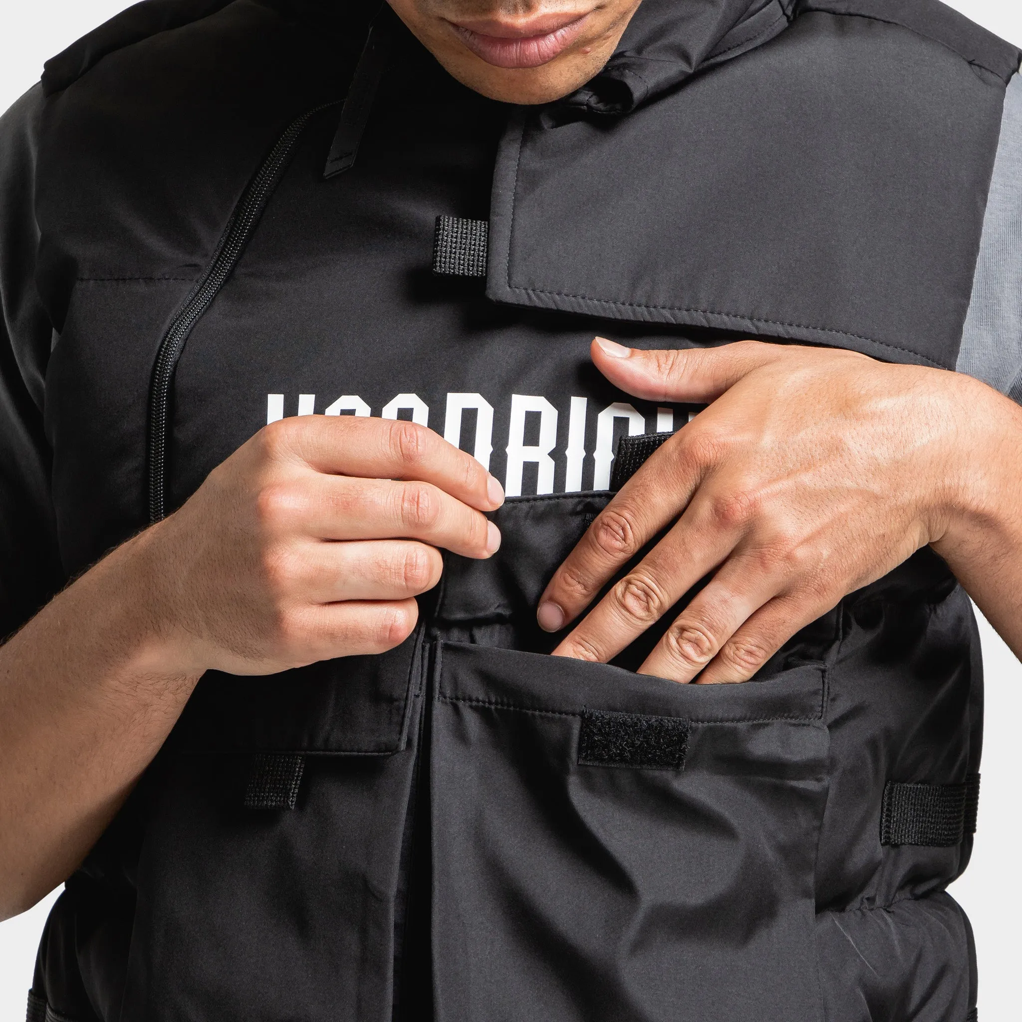 Hoodrich Quantum Gilet Black / White