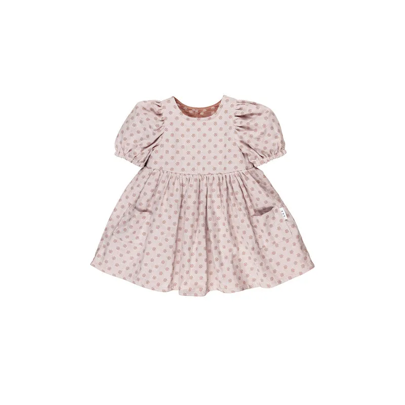 Huxbaby Reversible Puff Sleeve Dress