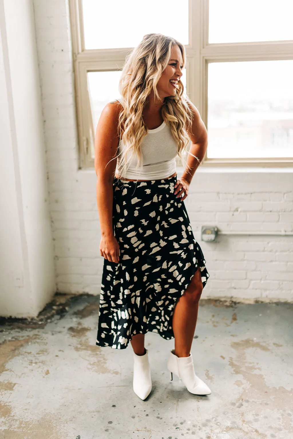 In High Spirits Midi Skirt