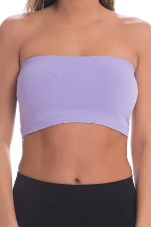 Just That Easy Lilac Purple Bandeau Top