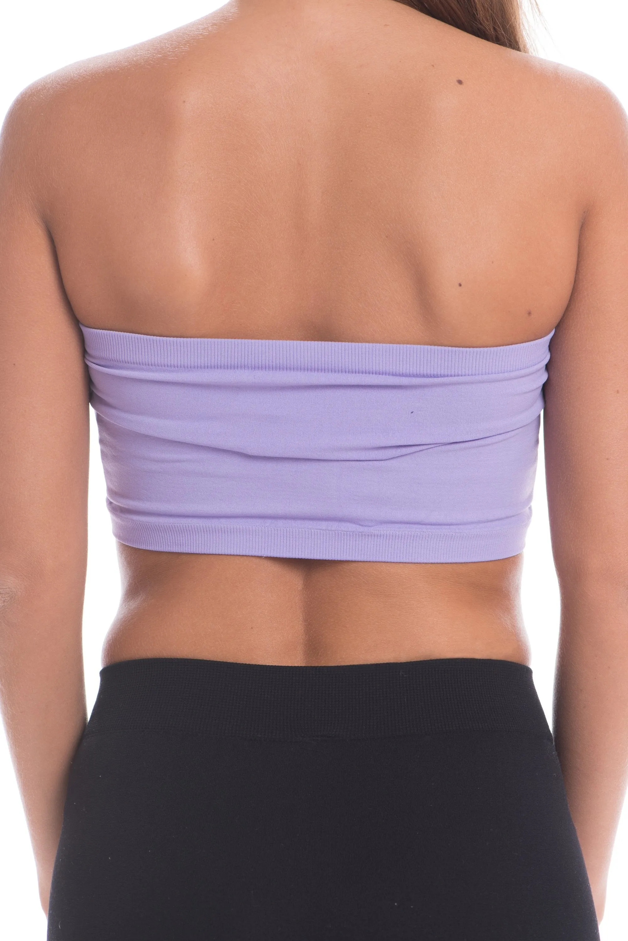 Just That Easy Lilac Purple Bandeau Top