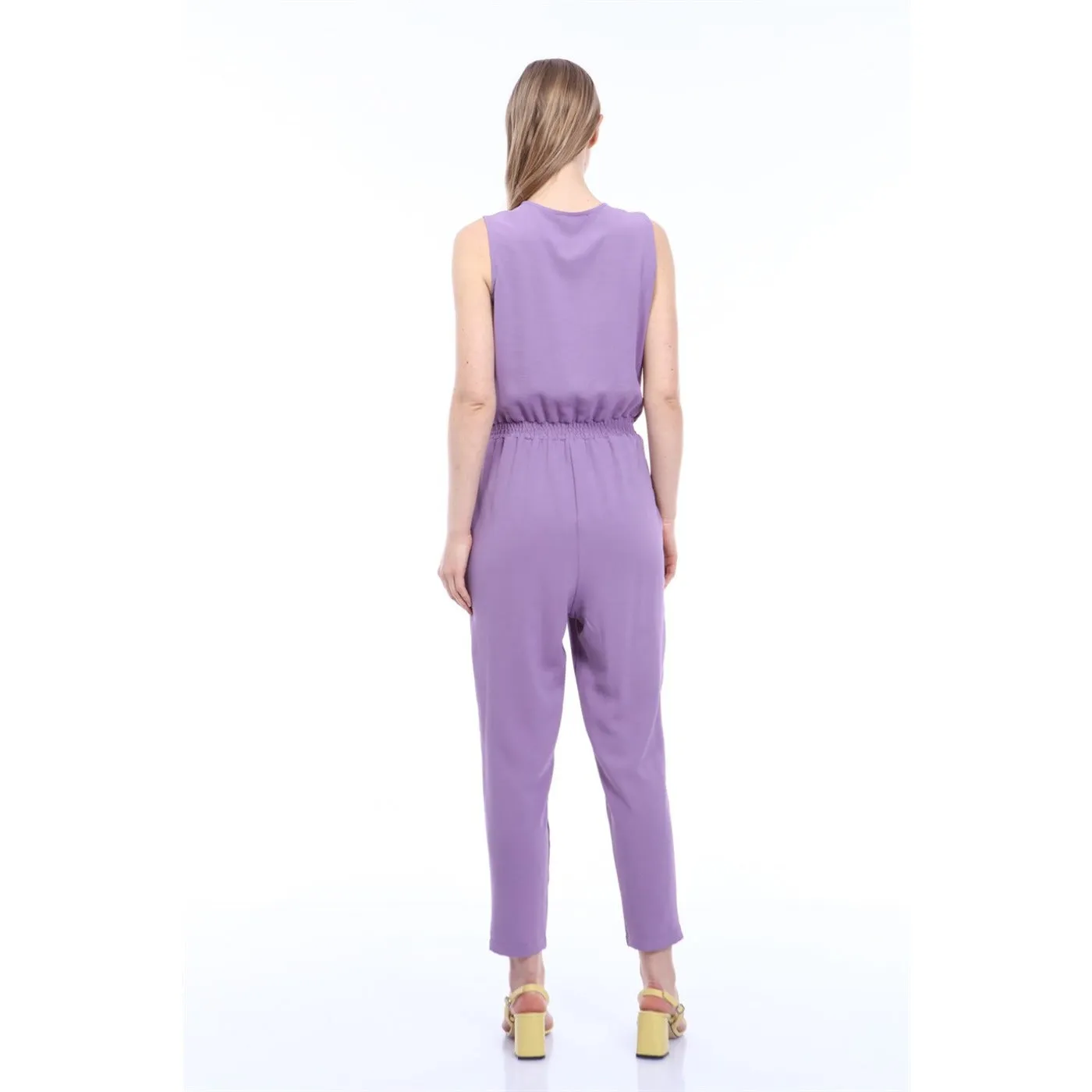 Lilac Sleeveless Jumpsuit