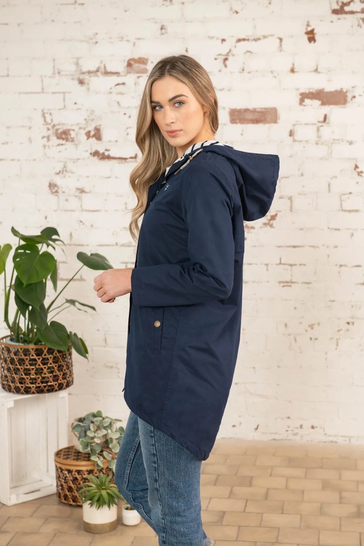 Long Beachcomber Jacket - Navy