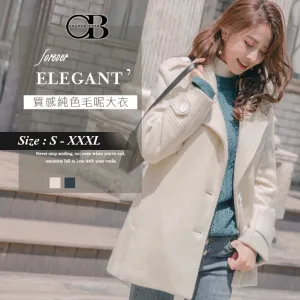 LONG SLEEVE WOOLEN-LAPEL JACKETS