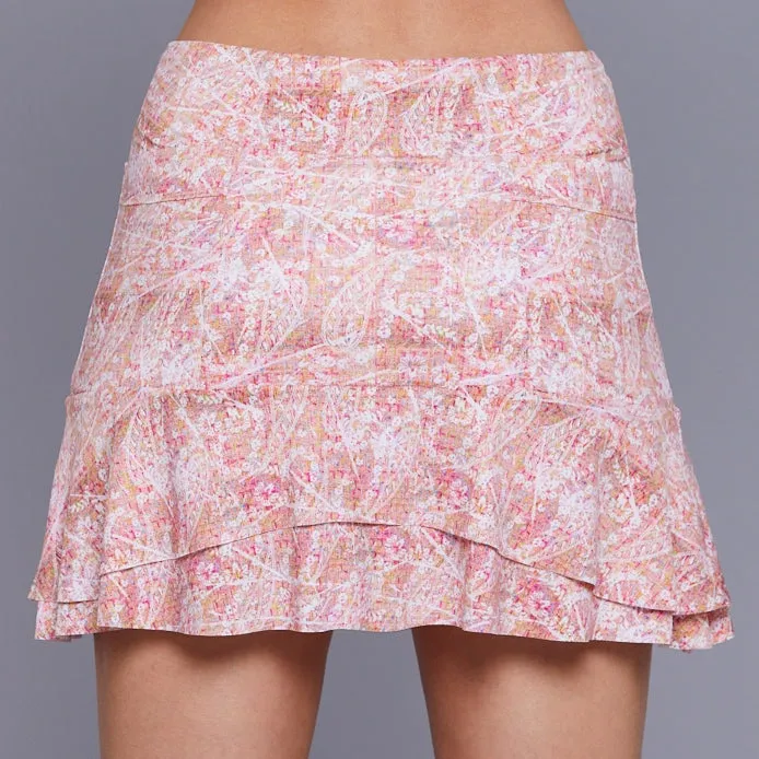 Lush Weave Two Tier 15" Skort (without buttons)