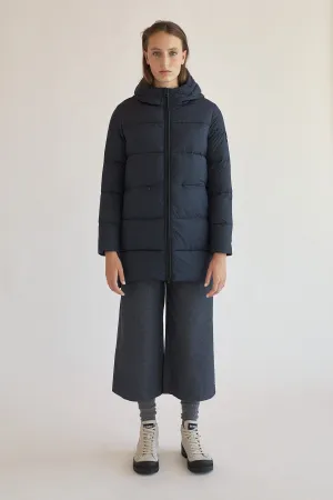 Marangu Coat Navy Ecoalf