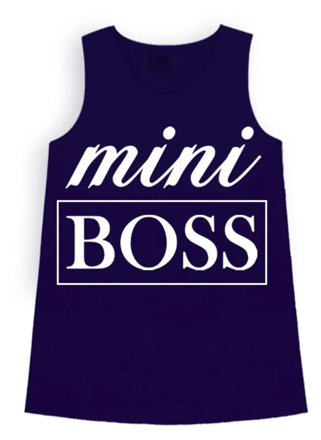 Mini Boss Navy Tank Top