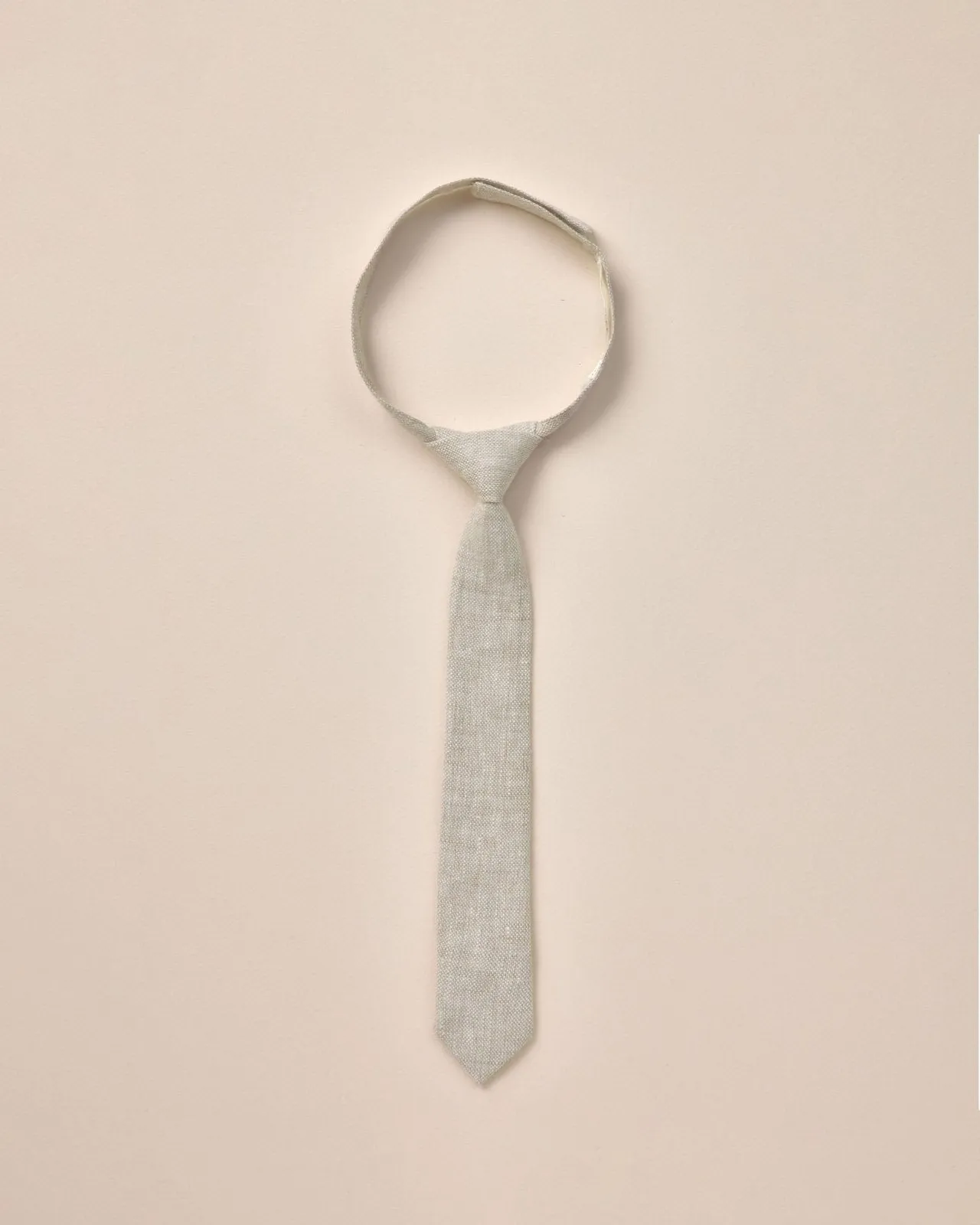 NoraLee Boys Skinny Tie In Linen Color