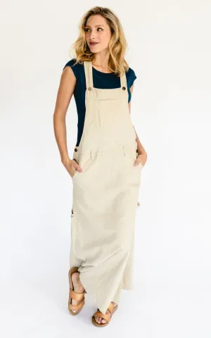 Overall Maxi Dress - Oatmeal