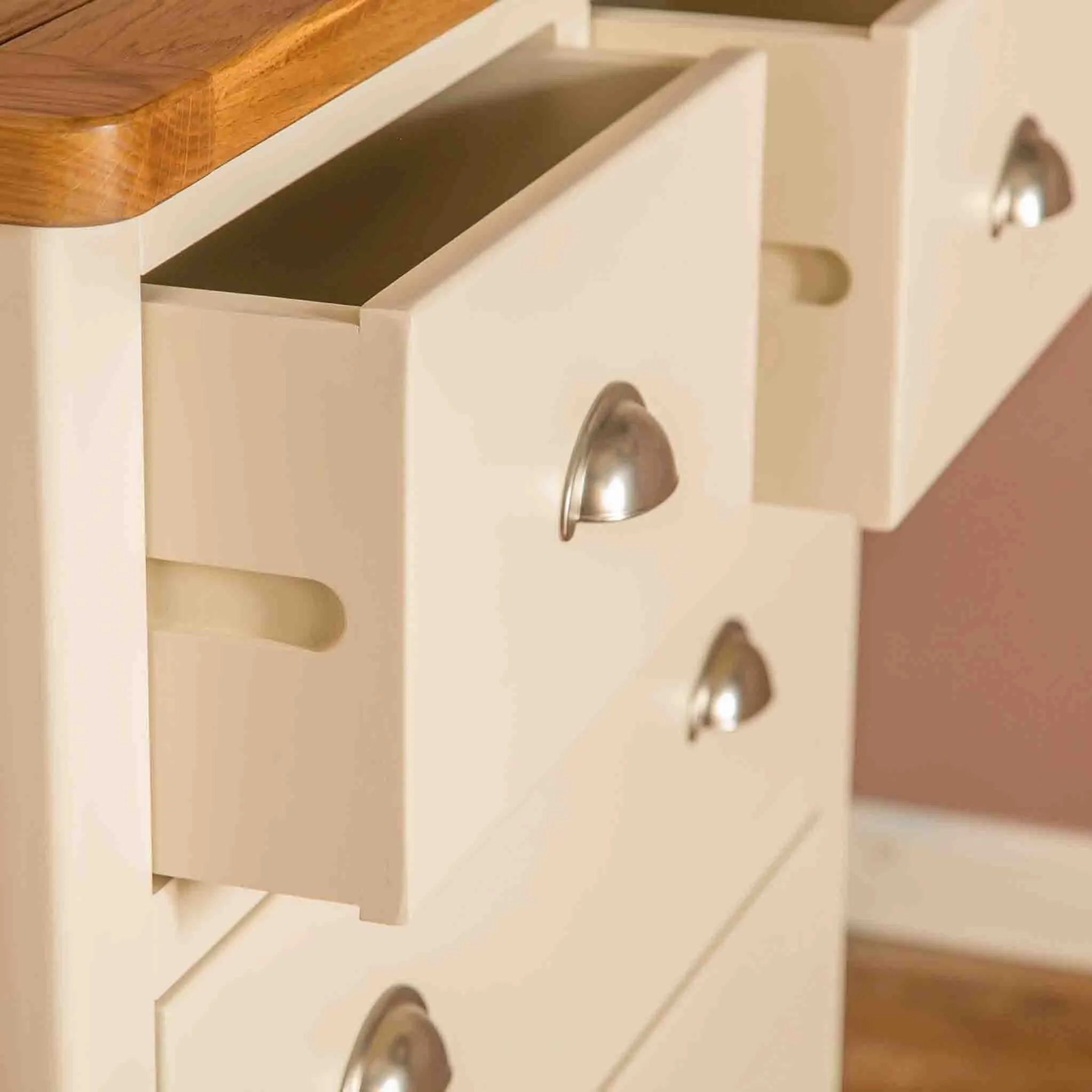 Padstow Cream 2 over 4 Drawer Chest