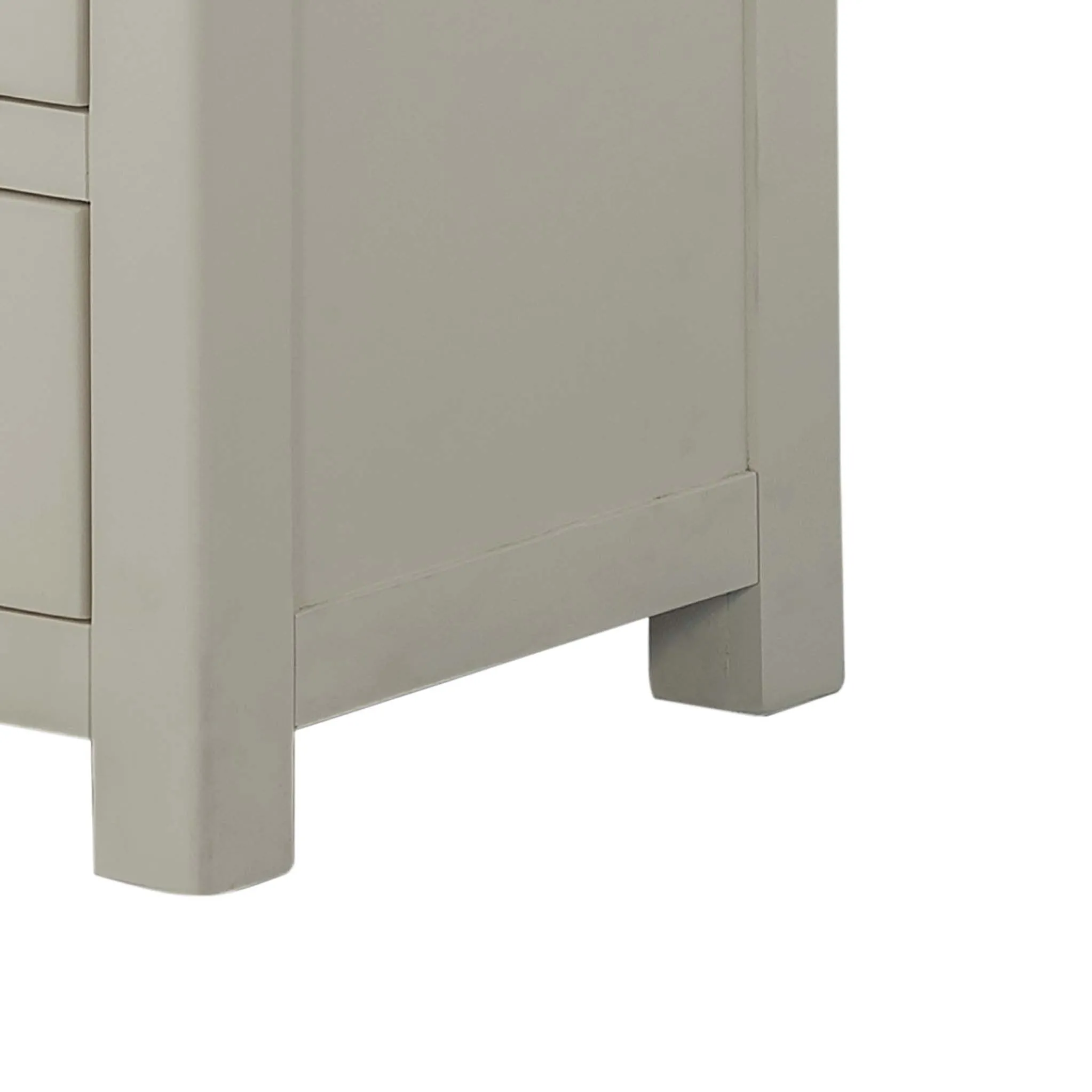 Padstow Grey 5 Drawer Tallboy Chest