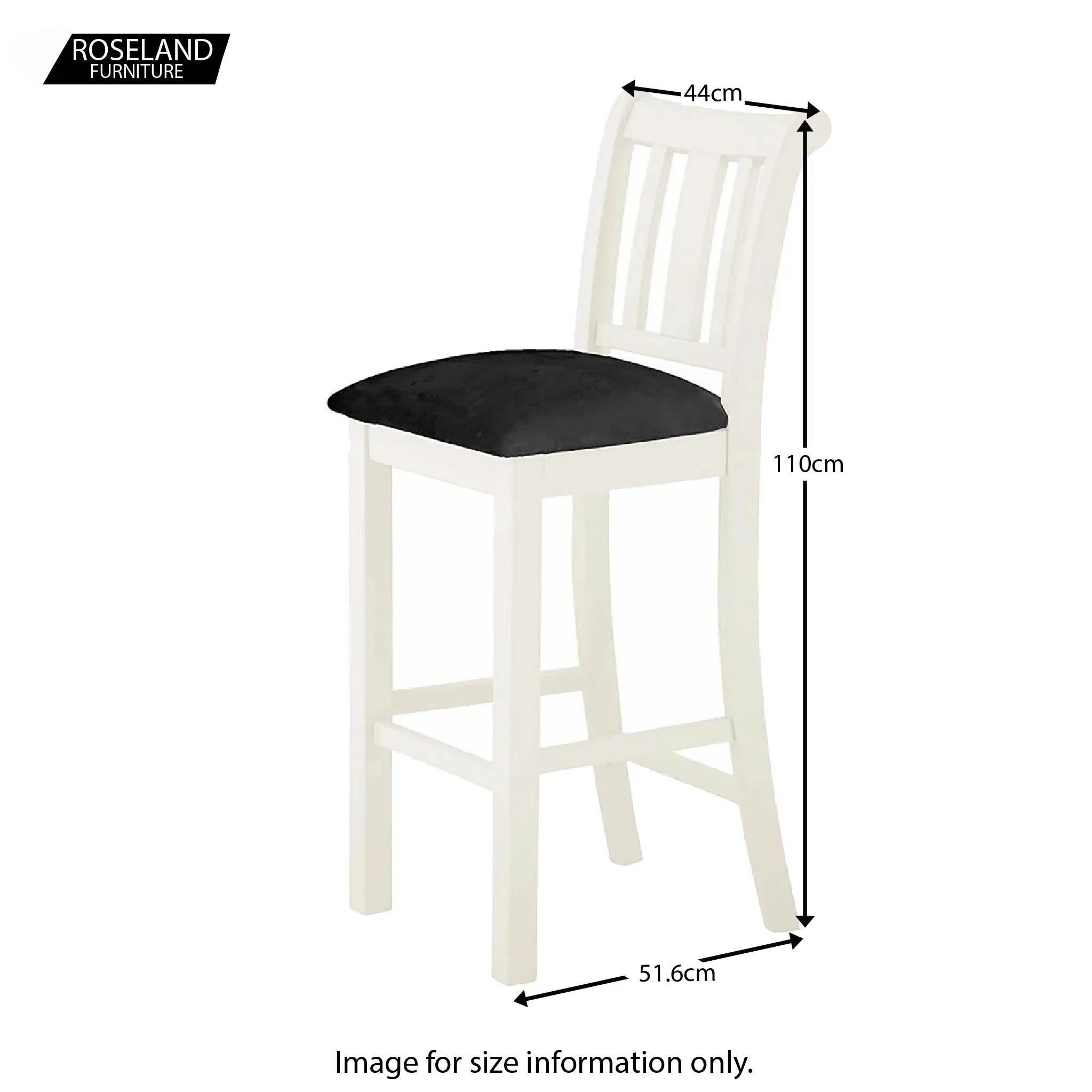 Padstow White Bar Stool