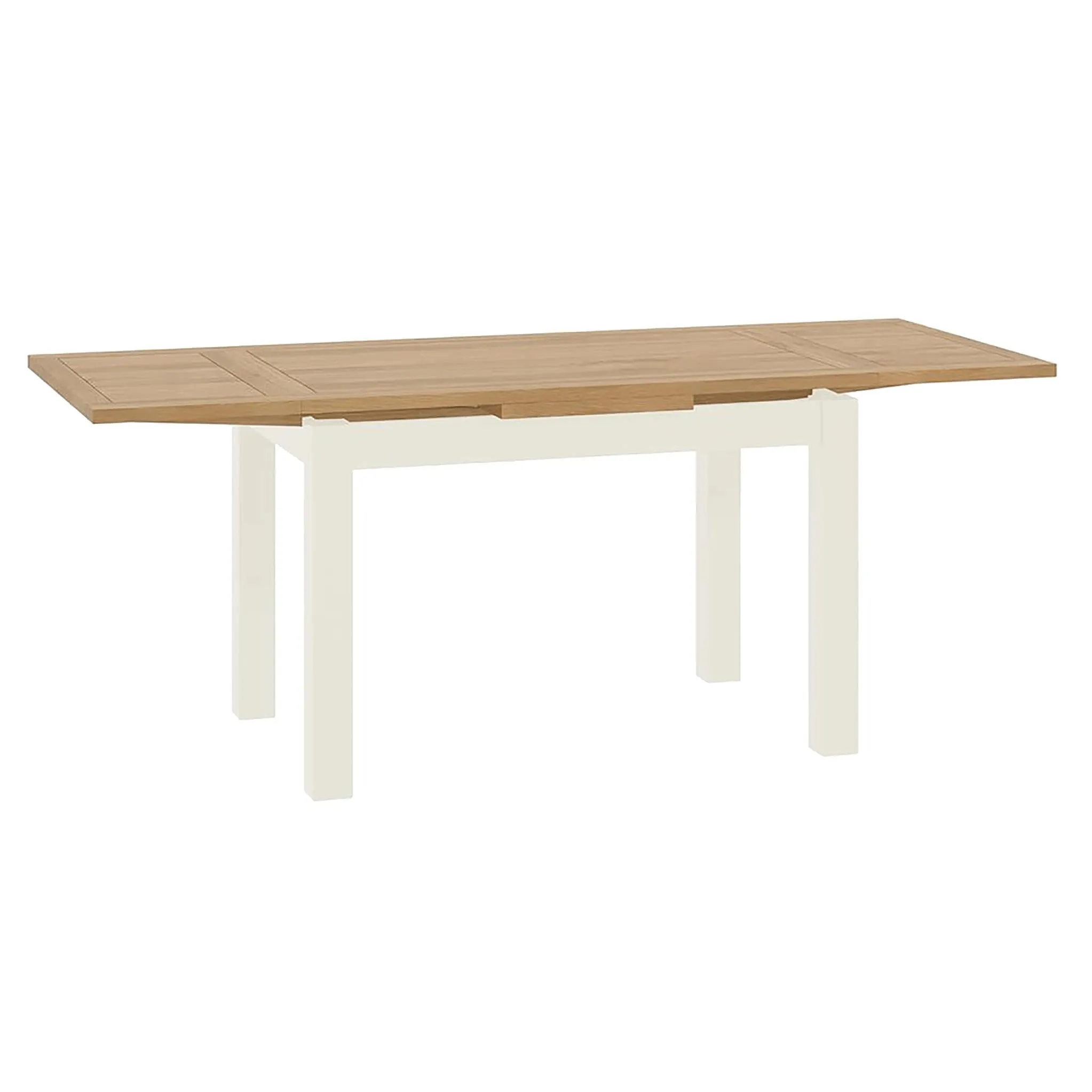 Padstow White Lift Top Draw Leaf Dining Table 120-200cm