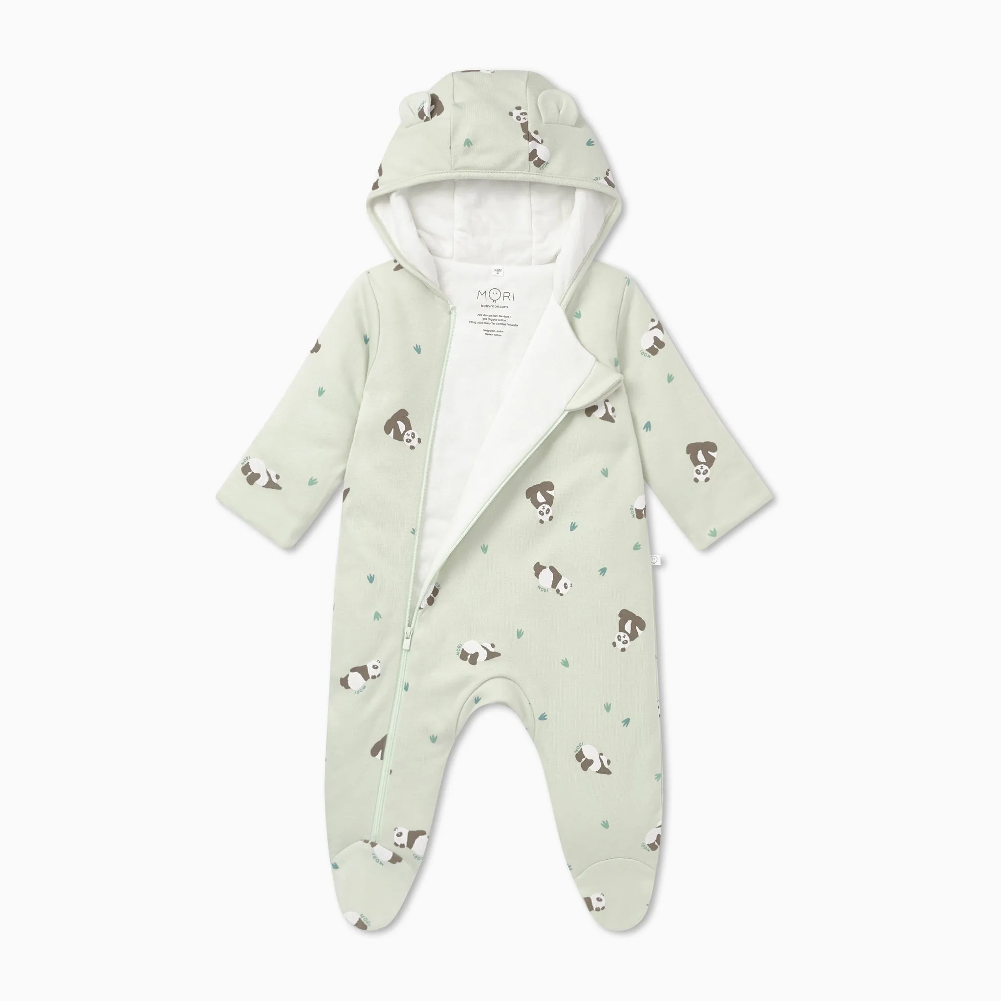 Panda Print Pramsuit