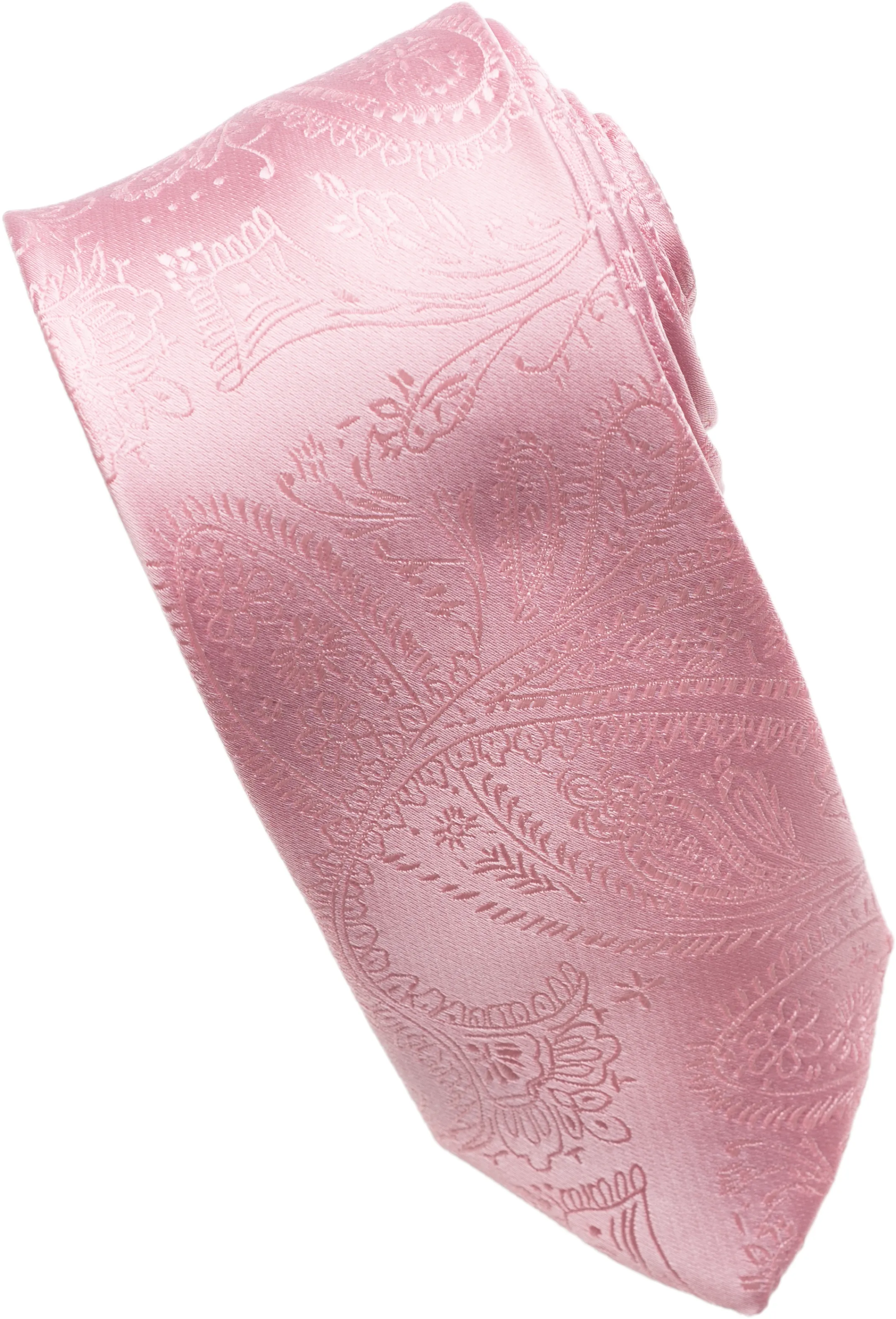 Peach Paisley Tone on Tone Necktie