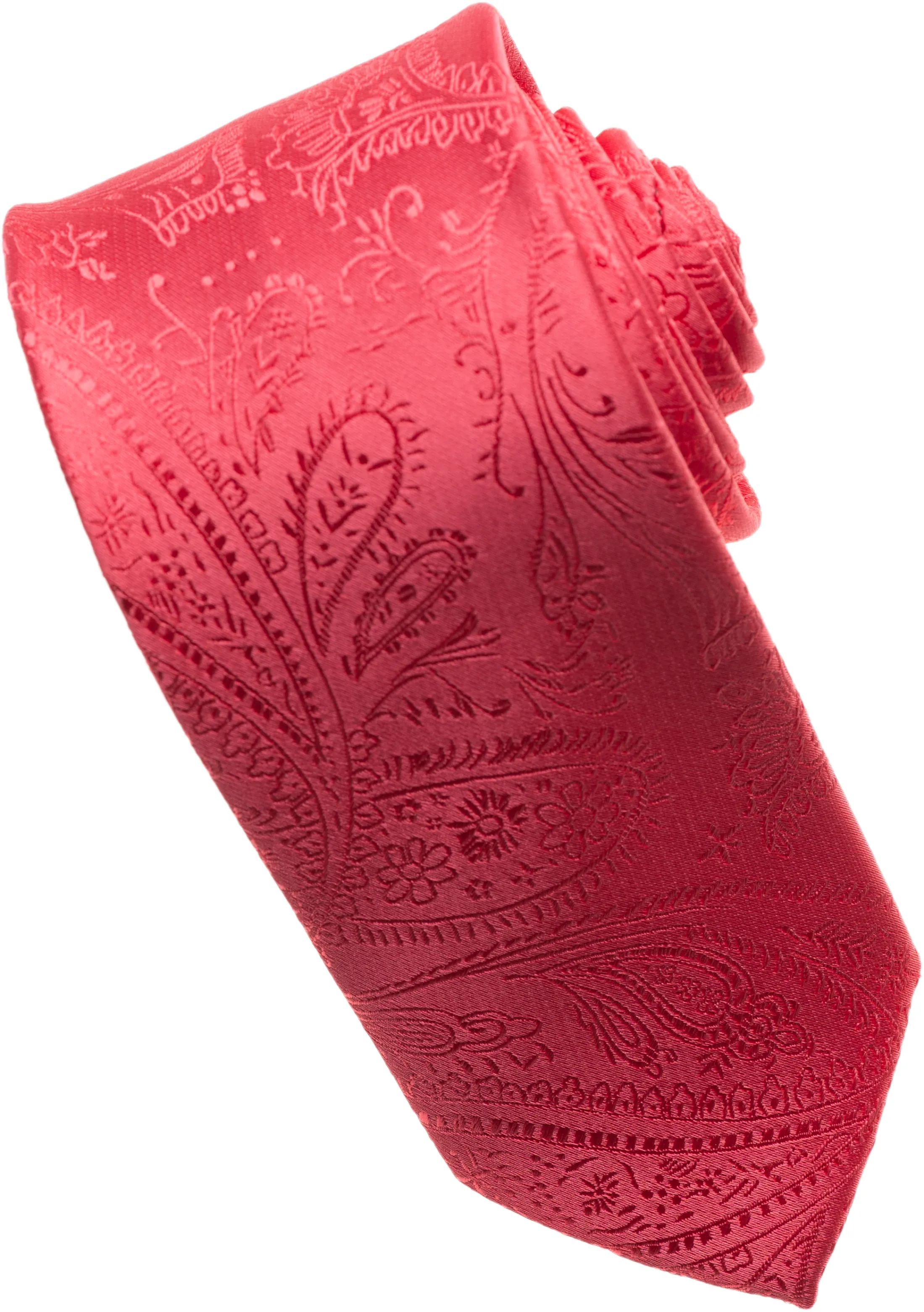 Peach Paisley Tone on Tone Necktie