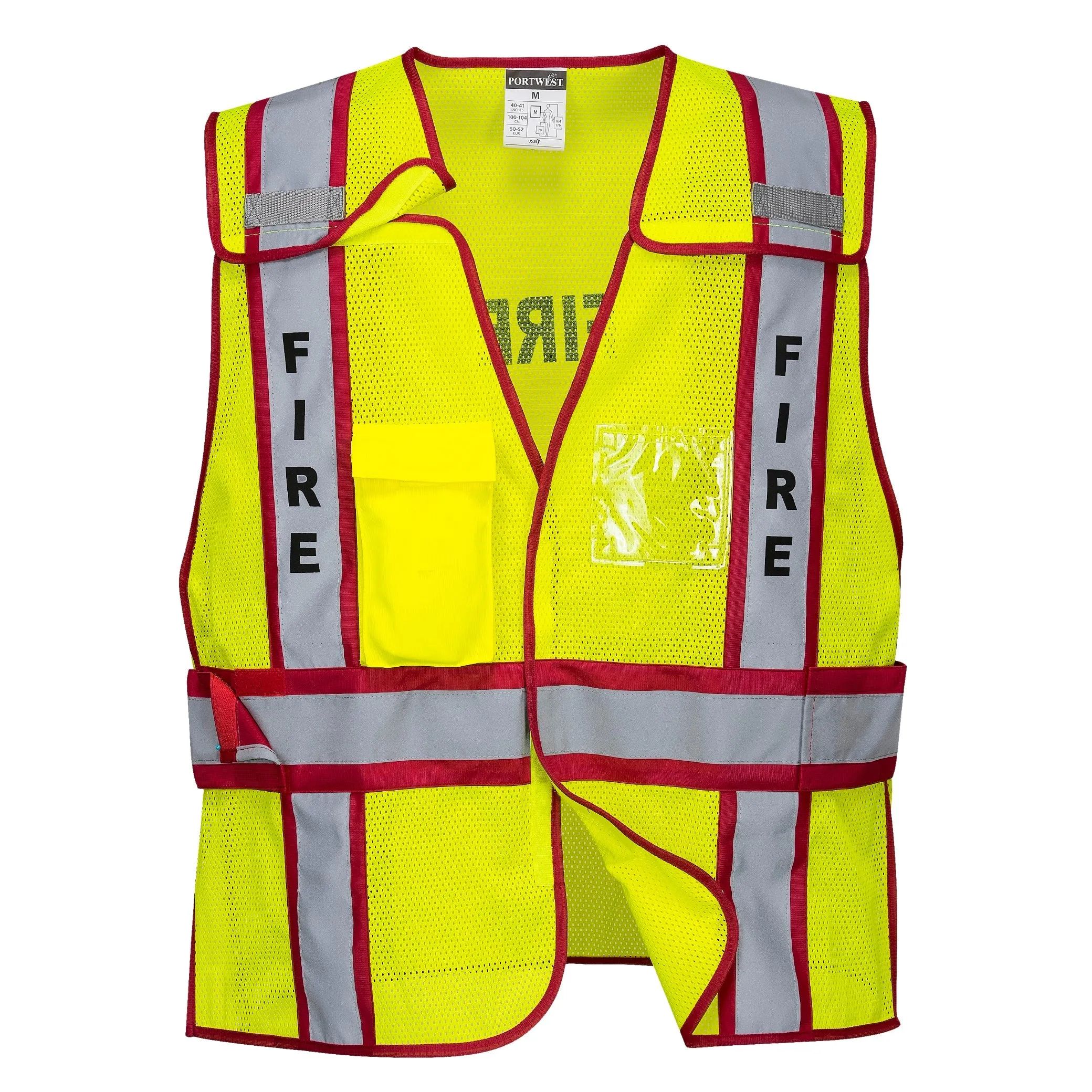 PORTWEST® Fire Dept High Visibility Public Safety Vest - ANSI Class 2 - 387