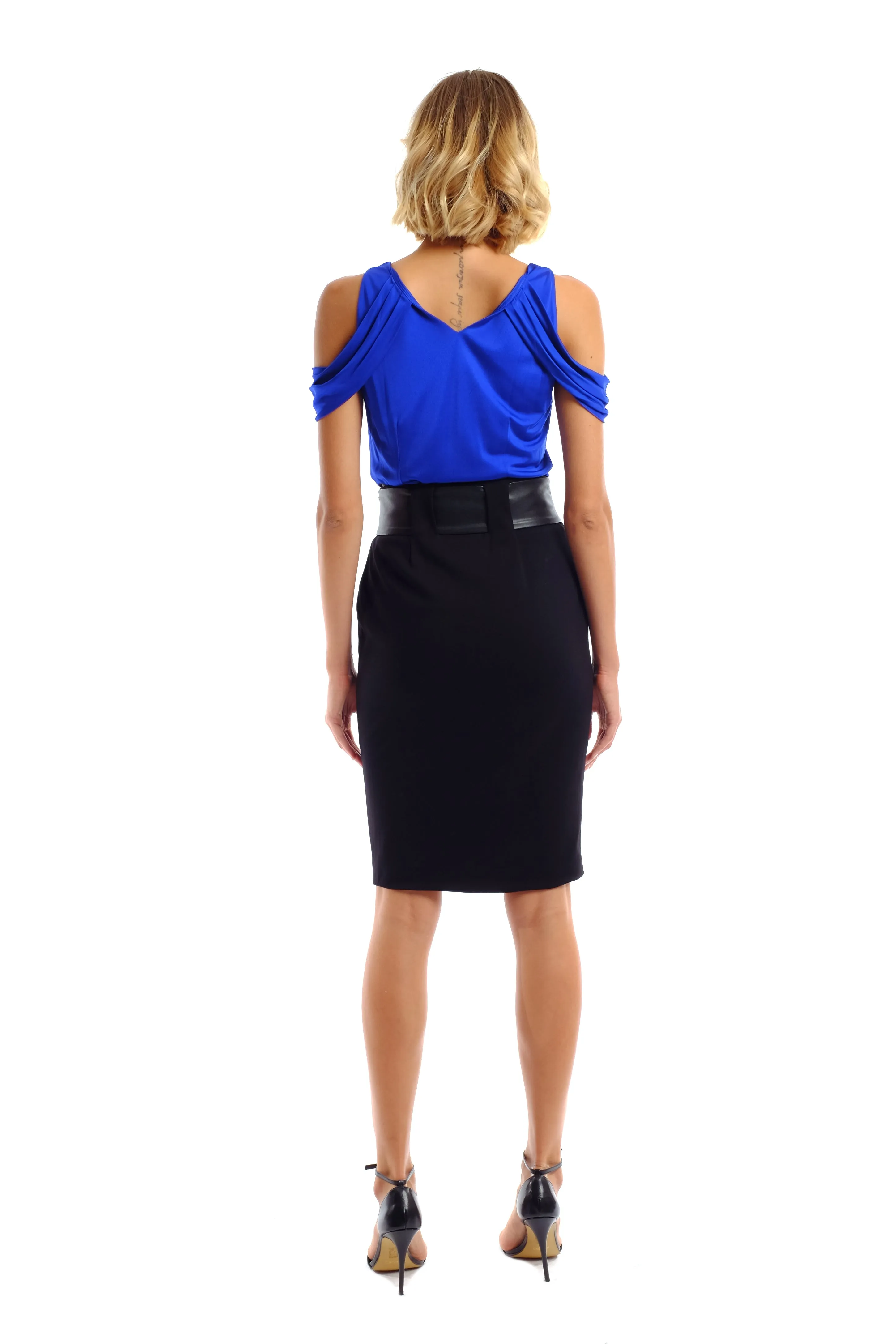 Rach Leather Belt Skirt