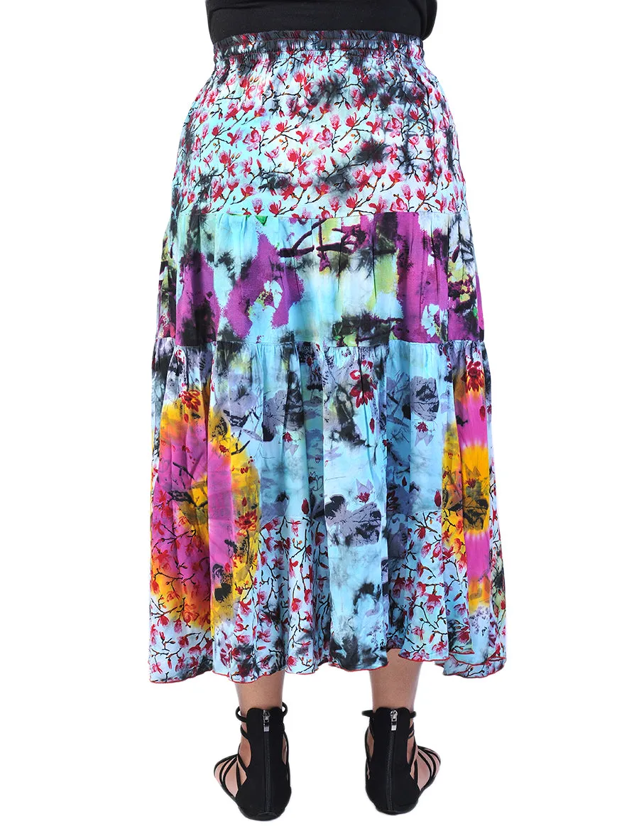 Rayon Printed Long Skirt