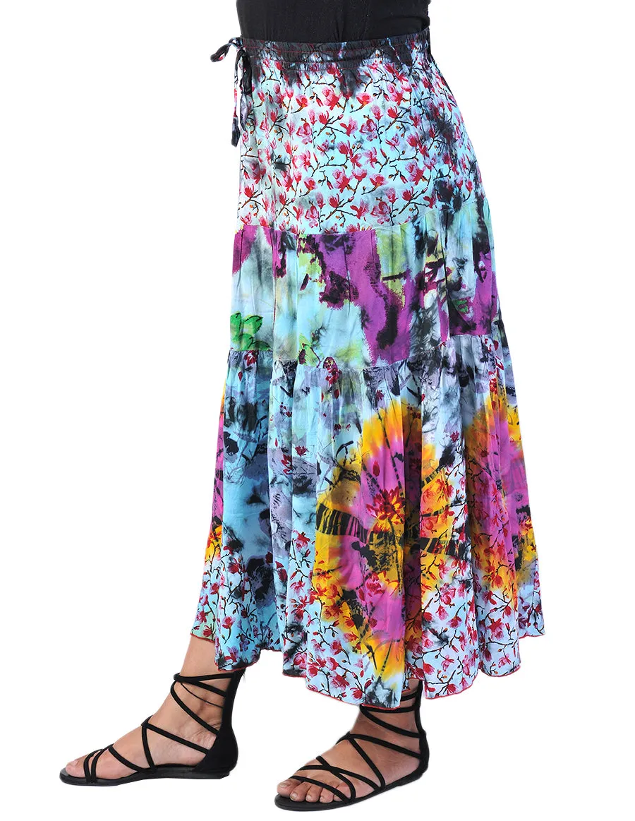 Rayon Printed Long Skirt