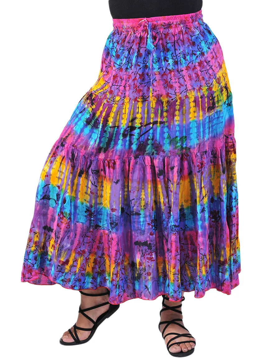 Rayon Printed Long Skirt