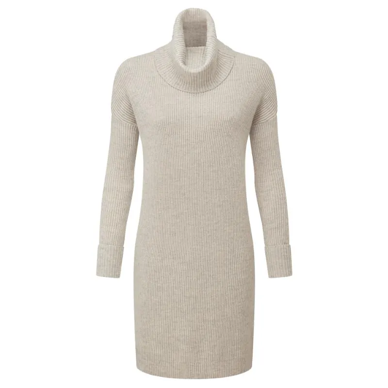 Schoffel Filey Merino Mix Roll Neck Ladies Dress - Oat Grey