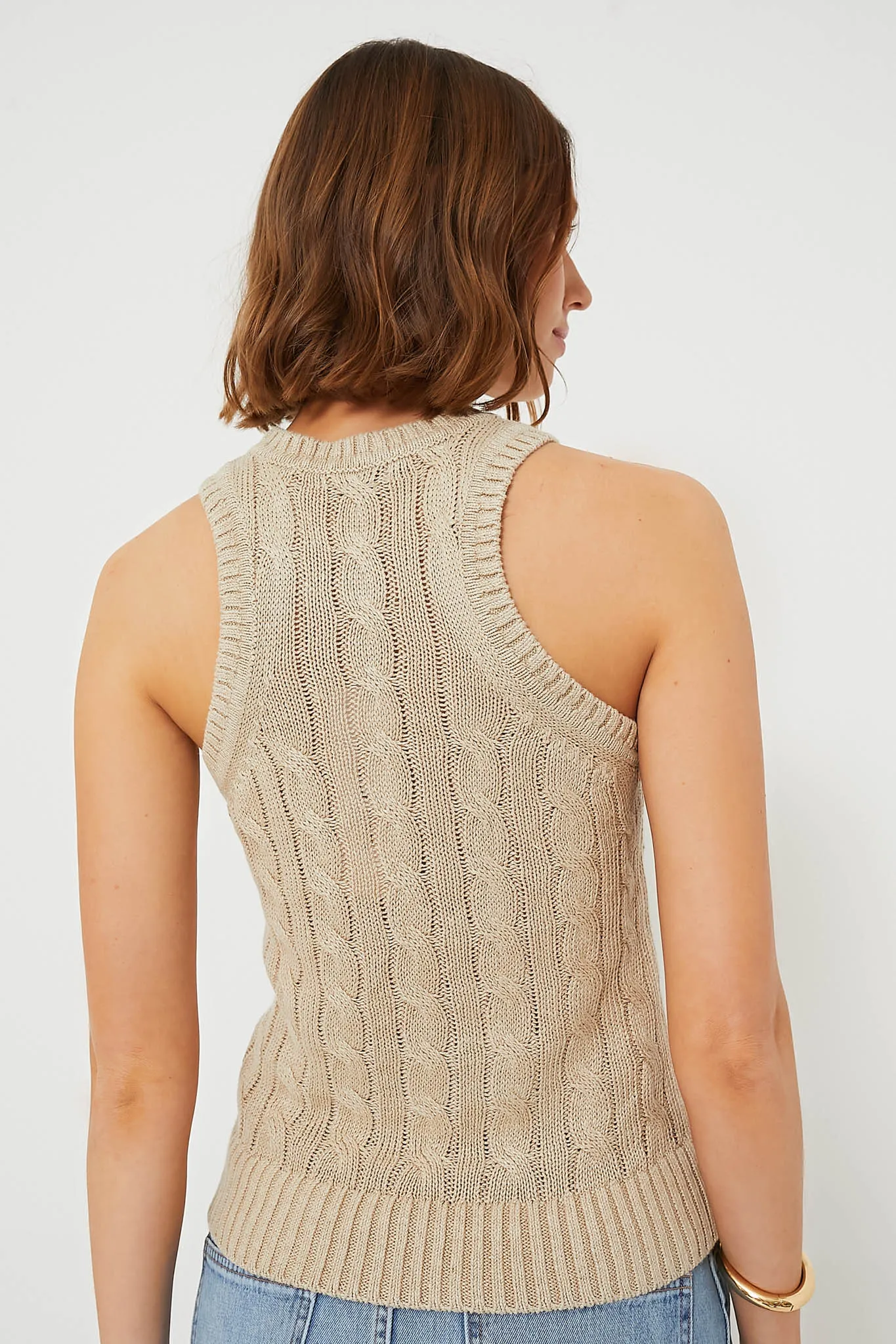 Stone Khaki Jerrel Knit Tank