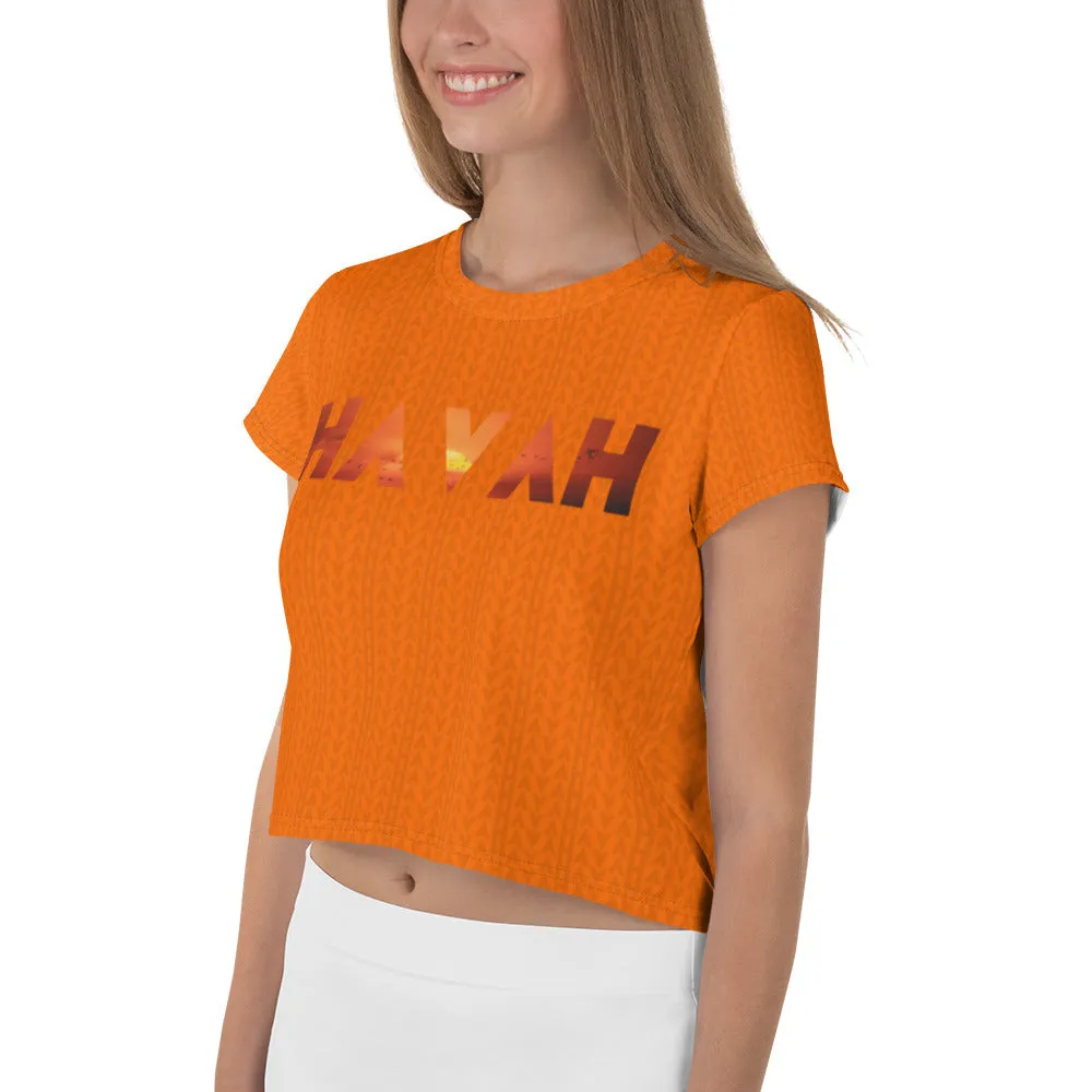 Tiger Orange Crop Tee