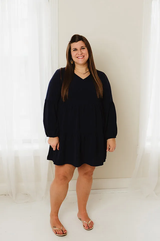 V Neck Tunic Dress