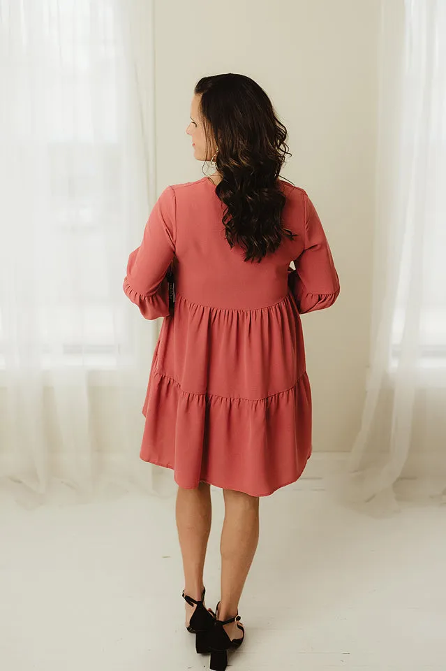 V Neck Tunic Dress