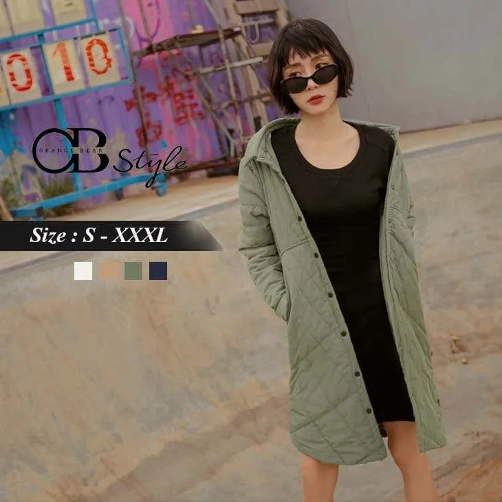 WATER REPELLENT COTTON LARGE POCKET LONG COAT