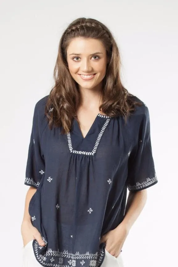 Women Top in Navy AYANA - Kaja