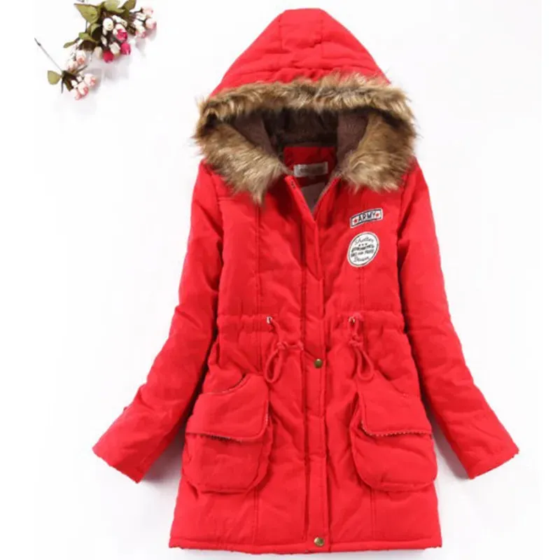 Women's Light Weight Jacket Medium-Long Hooded Coat